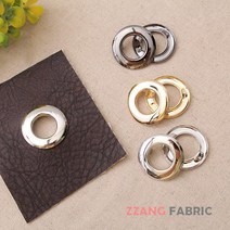 짱패브릭 28mm 클래시핸드아일렛 4color (4개1세트), 블랙실버