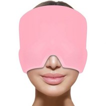 [빠른배송] 두피열 쿨링 아이스캡 두피열감 편두통 두통 완화 페이스 마사지 수면도구 안마 이완 아이스 테라피, 핑크