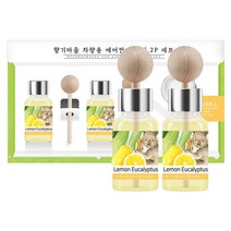 17ml 향기마을 차량용 에어컨 디퓨저 2종세트 자동차 방향제, 제주한라봉 1+1