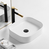 DH-0026 도기볼세면기 탑볼세면기-BT세면대 세면기 세면볼 도기볼, CH 엔틱블랙 유리볼 자동폽업, P트랩(벽배수) 32cm