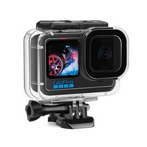 고프로 액션캠 엑세서리 하우징 삼각대 마운트 방수 케이스 을 위한 GoPro Hero 11 10 9 Black 부속품 60m 빨간색 보라 분홍색 색깔 필터 다이빙 커버 보호자 수중, [01] Case Only