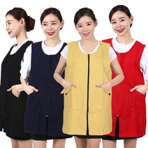 조끼 앞치마 두꺼운 울 요양보호사 시장 원피스 AE283, AE283 노랑M