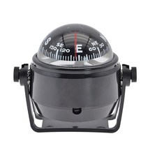 요트 보트 항해등 방수 항해 나침반 바다 선회 해양 나침반 해양 탐색 포지셔닝 전자 led 빛, 3-검은색