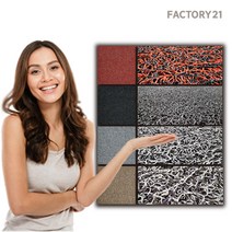 팩토리21 잘라쓰는 무지 코일 매트 발판 베란다 세탁실 바닥 현관 업소 사무실 거실 욕실 DIY 셀프, 투톤그레이