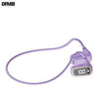 DFMEI 골전도 이어폰 5.3 블루투스 이어폰, 자주색