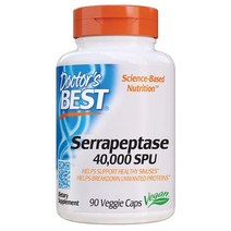 닥터스베스트 세라펩타제 Serrapeptase 40 000 SPU 90베지캡슐, 90캡슐(3달)