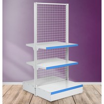 곤도라 진열대 편의점 슈퍼 마트진열대 약국 휴게실 과자 상품 진열대 3단, 600, 밑선반330/중선반330, 1600 중앙 독립형, 1개