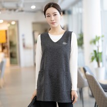 엄마옷 모슬린 체형커버 포켓 브이넥 조끼 VE301005마담 미시옷 50대 중년여성의류 60대 엄마옷 빅사이즈 할머니옷 여성옷