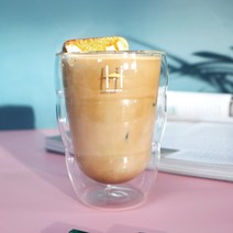 [하우스웨어] 트윙클 내열유리 더블월 커피글라스 350ml [2P], 상세 설명 참조