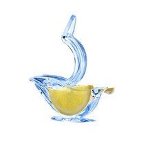 수동 투명 레몬 클립 과일 과즙 기 홈 주방 바 가제트 새 모양 감귤류 과즙기 휴대용 오렌지 압착기, Blue