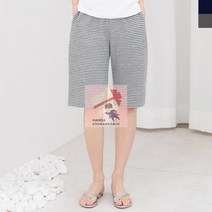 집에서 입는 편한 여성 반바지 줄무니 홈웨어
