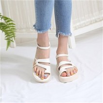 해뜰 슈슈 낮은통굽 원톤 바캉스샌들 여자스트랩샌들 (8696824)