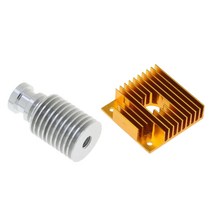 GHSHOP Makerbot MK7/MK8 노즐 보우 덴 압출기 용 3D 프린터 냉각 핀 방열판, 금속, 2 조각