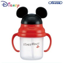 미키마우스 어린이 집 돌 아기 유아 아이 첫 빨대 컵 물컵