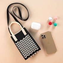 물결 니트백 데일리 패션 S 잡화 BR 여성가방 크로스백 gjtjgjtj*312665206xz, 스카이