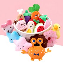 애구애구 강아지 장난감 이갈이 애착 인형/ koonshop 쿤샵, 삑삑 친구들 주황당근, 주황당근