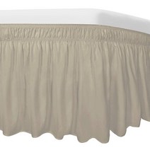 Easy-Going 퀸 또는 킹 사이즈 침대용 침대보 35.6cm(14인치) 맞춤형 드롭 조절 가능한 탄성 벨트 장착 매트리스를 들어 올리지 않고도 편리한 사용 (퀸/킹 화