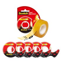 [감동] 스카치 투명테이프 디스펜서 12mm 18mm 6개입, 12mmX20M, 투명 테이프