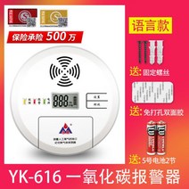 이산화탄소 경보 매연 스토브 홈 공동 휴대용 일산화탄소 연기 감지기 가스, Yongkang 라운드 고급 모델 YK-