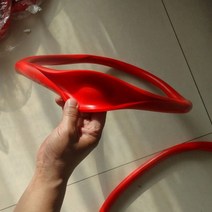 휠체어바퀴 고무 바퀴 휠 인치 교체용, 레드, 1개