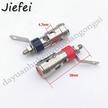 10-100pcs 니켈 도금 2mm4mm l 바나나 오디오 플러그 잭 소켓 커넥터 증폭기 터미널 스프링 로드 바인딩 포스트, 20개, 4mm
