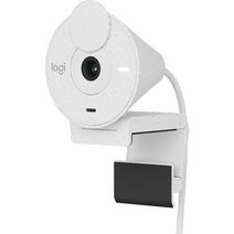로지텍 브리오300 FULL HD 200만 화소 웹캠, 화이트