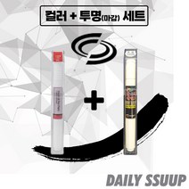 르노 전차종 붓펜 카페인트 차량용 순정 컬러 + 마감투명 커버펜 세트, QM6 (2016.09~ ), QXD(2p) + 투명 붓펜(DailySSuup)