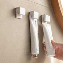 스퀘어상점 치약걸이 치약꽂이 치약짜개 욕실 용품 화이트 1+1, 2개입