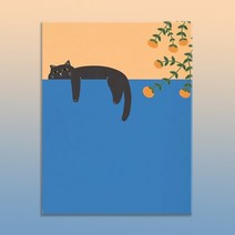 votgl diy페인팅 피포페인팅 명화그리기 그림그리기유화그리기세트40 x 50cm, 0033고양이
