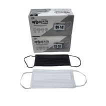 매일마스크 비말차단용 대형 국산 3중구조 MB필터 50매 뽑아쓰는 마스크, 1박스（50개）, 비말차단매일마스크（화이트／대형）, 50개