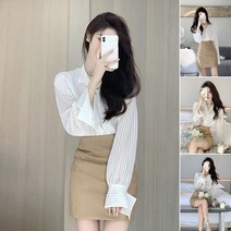 2022 새로운 데이트 배틀 스커트 홍콩 스타일 소금 달콤한 그물 레드 Yujie 셔츠 스커트 투피스 정장 여성