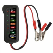 배터리 충전 성능 체크 점검 수리 12V 배터리 테스터 자동차 디지털 발전기 6 LED 조 디스플레이 진단 도구, Battery tester