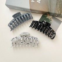 컬러 페인팅 빅 사이즈 숱마니 헤어 집게핀