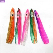 낚시카페 야부사메 투톤꼴뚜기 인조미끼 꼴두기웜 바다루어미끼 축광웜 갈치채비 우럭 광어 볼락 투톤웜, 주황초록