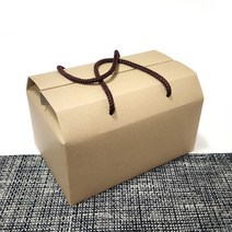 끈달린 브라운(대) 박스 선물포장 끈상자 케이스 포장박스 머그컵박스 선물상자, 끈상자(크라프트) 특대