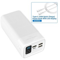 가성비 호환 외부 배터리 충전기 양방향 고속 보조베터리 C타입 PD 20W 40000mAh 18W QC 3.0, 07 15W PD Digital 1