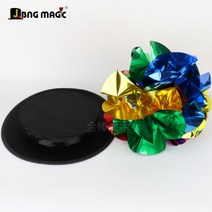 신기한 접는 마술모 토끼 비둘기 암기 마술사 모자 재미있는 마술도구, 접이식 모자+플래싱 플라워볼 30cm 700g개