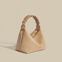 소가죽 여성 복조리 가방 핸드 백 원 숄더 메쉬 디자이너 차정원 중저가 삼각 탑핸들 30대 50대 김희애 핸드폰 명품 40대 직장인 강민경 가방 버킷 꼬임