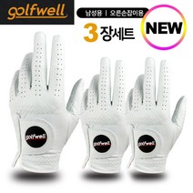 골프웰 골프웰 남성 천연 양피 골프장갑 3장 1세트(GW-GV01), 23(3장1세트)