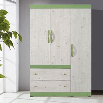 해해동동 라라1200옷장세트(2서랍옷장+반문옷장)(88), 그린