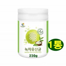 녹차유산균 프로바이오틱스 락토바실러스 플란타룸 프락토올리고당 위대한V133 4종 균주 비피덤유산균 람노수스 플란타 김치유산균 비타믹스 유래유산균 국내산 녹차 파우더 건강분말, 1통, 230g