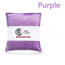 천연 대나무 숯 가방 공기 정화 곰팡이 냄새 제거기 무독성 활성탄 청정기 자동차 탈취제 제거, [05] 보라색