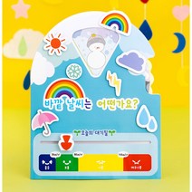 ms 민화샵 종이날씨판만들기 나만의날씨판 오늘의대기질표시, 단품