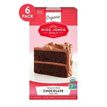 Miss Jones Baking Organic Cake and Cupcake Mix Non-GMO Vegan-Friendly Moist and Fluffy: Chocolate, 1