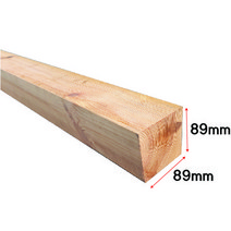 직사각형-각목 각재- 89mm x 89mm-다용도 목재 셀프 DIY, 1개, 목재-89mm x 89mm x 1400mm