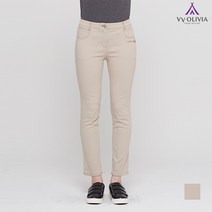 올리비아로렌 포켓 자수 디테일 스키니 코튼 팬츠 VVBDLWS1411