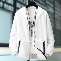쥬엔리치 남자 빅사이즈 바람막이 반사광 무지 경량 캐주얼 낚시 캠핑 등산 커플 남여공용 남성 자켓 야상 오버핏 3XL-10XL