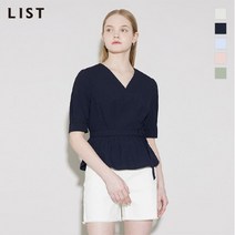 LIST_02 [리스트] 벨티드 페플럼 블라우스_TWWBLM62040