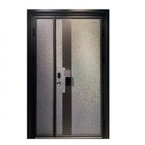 대문제작 현관문 한옥문 전원주택 대문 럭셔리 입구 철 주거 외부 보안 캐스트 알루미늄, 검은색