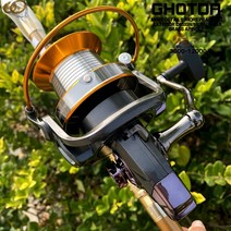 모든 금속 CNC 미국 스윙 락 암 롱 샷 스피닝 릴 최대 드래그 파워 8-24Kg 잉어 낚시 릴베이스 태클에 대한, 06 8000의 시리즈